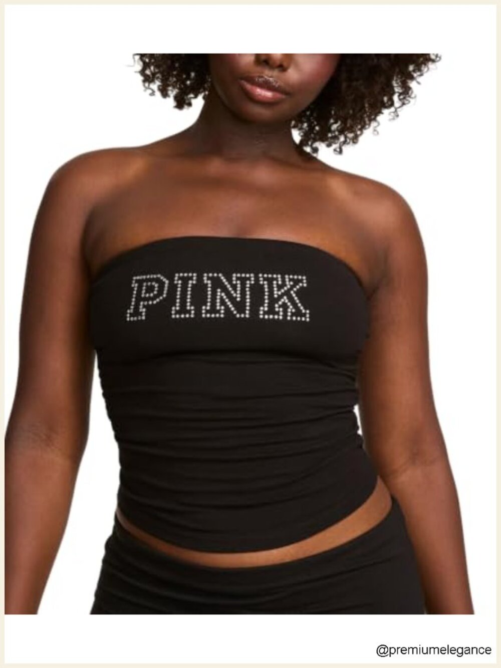 Ruched Tube Top with Four-Way Stretch Cotton Blend Sleeveless